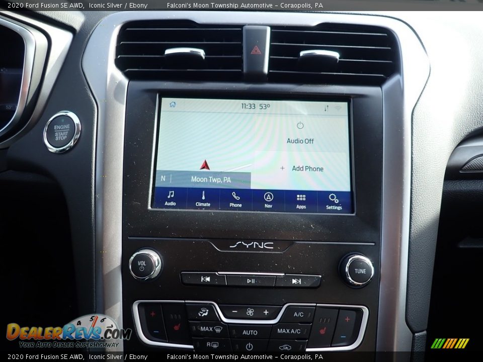 2020 Ford Fusion SE AWD Iconic Silver / Ebony Photo #14