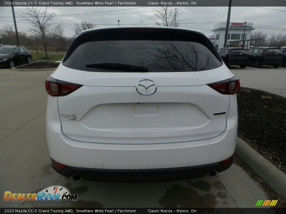 2020 Mazda CX-5 Grand Touring AWD Snowflake White Pearl / Parchment Photo #6