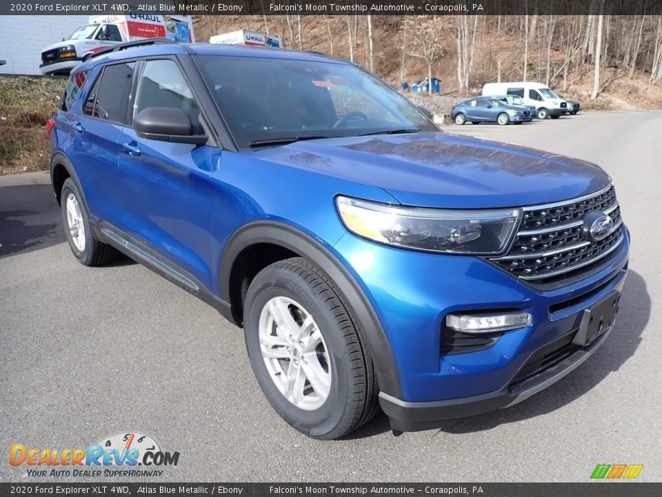 2020 Ford Explorer XLT 4WD Atlas Blue Metallic / Ebony Photo #3