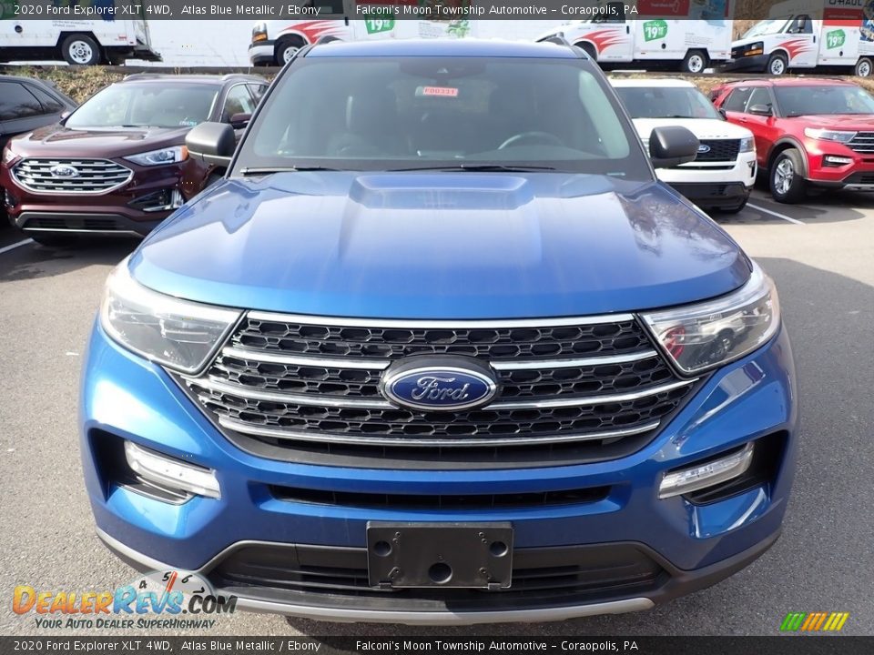 2020 Ford Explorer XLT 4WD Atlas Blue Metallic / Ebony Photo #4