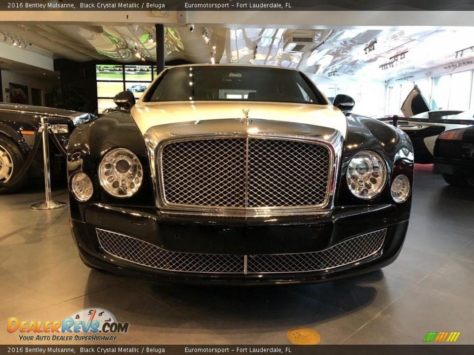 2016 Bentley Mulsanne Black Crystal Metallic / Beluga Photo #2