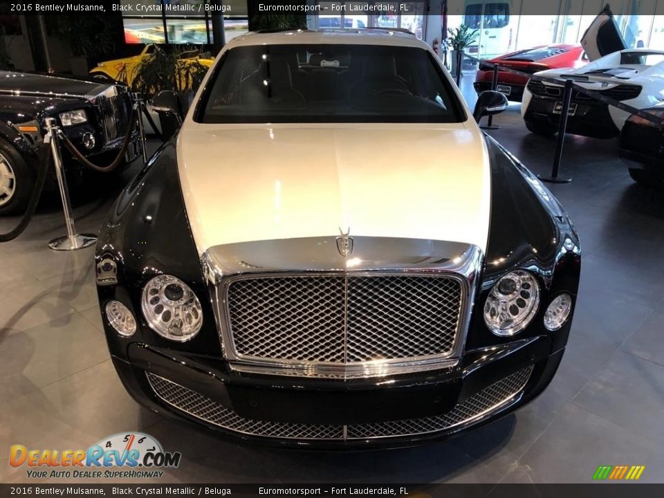 2016 Bentley Mulsanne Black Crystal Metallic / Beluga Photo #3