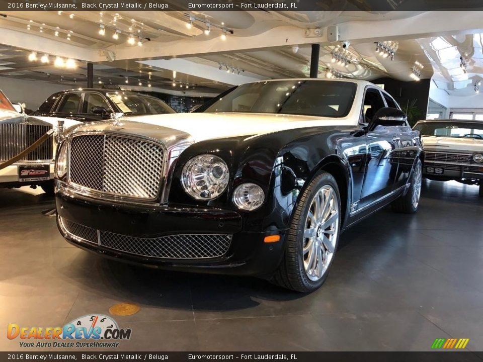 2016 Bentley Mulsanne Black Crystal Metallic / Beluga Photo #9