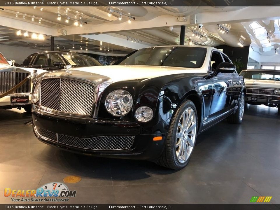 2016 Bentley Mulsanne Black Crystal Metallic / Beluga Photo #9