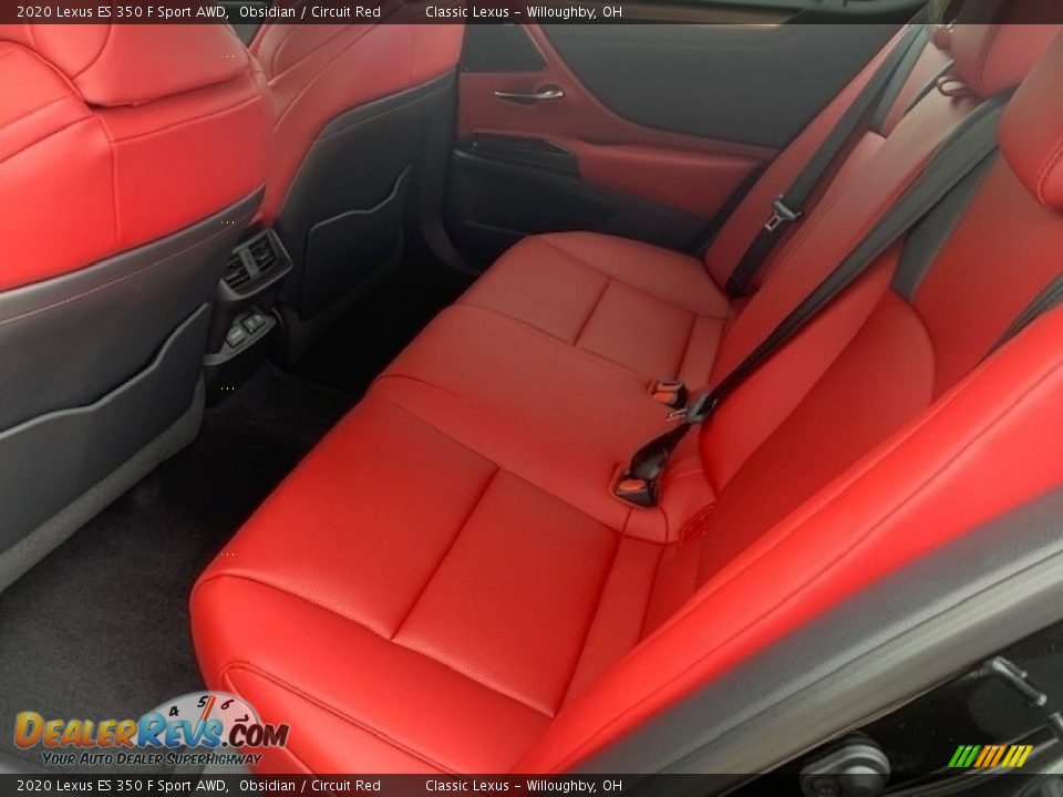 Rear Seat of 2020 Lexus ES 350 F Sport AWD Photo #3