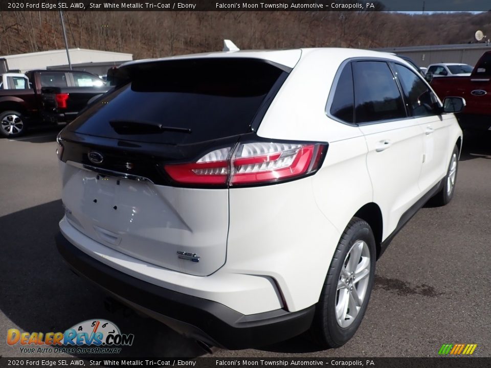 2020 Ford Edge SEL AWD Star White Metallic Tri-Coat / Ebony Photo #2