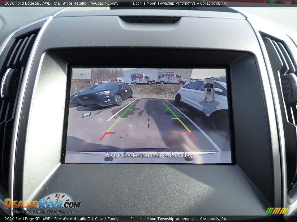 2020 Ford Edge SEL AWD Star White Metallic Tri-Coat / Ebony Photo #12