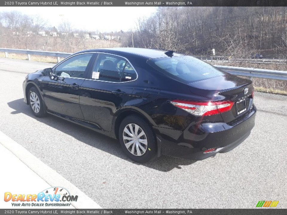 2020 Toyota Camry Hybrid LE Midnight Black Metallic / Black Photo #2