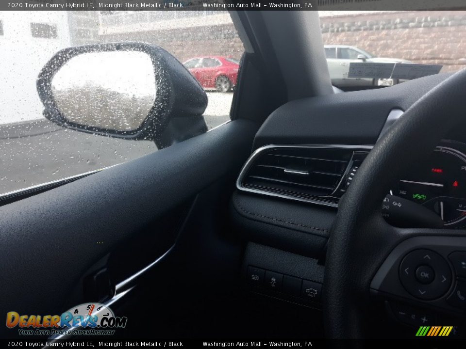 2020 Toyota Camry Hybrid LE Midnight Black Metallic / Black Photo #6