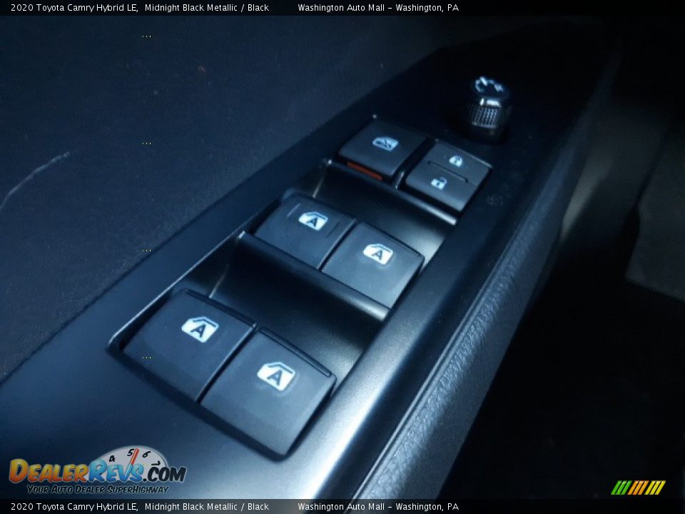 2020 Toyota Camry Hybrid LE Midnight Black Metallic / Black Photo #7