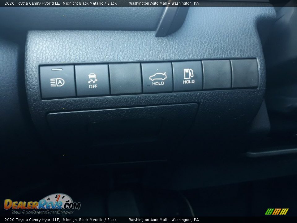 2020 Toyota Camry Hybrid LE Midnight Black Metallic / Black Photo #8