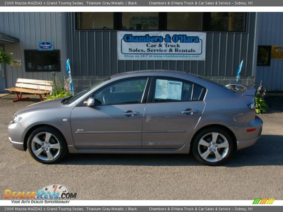 2006 Mazda MAZDA3 s Grand Touring Sedan Titanium Gray Metallic / Black Photo #2