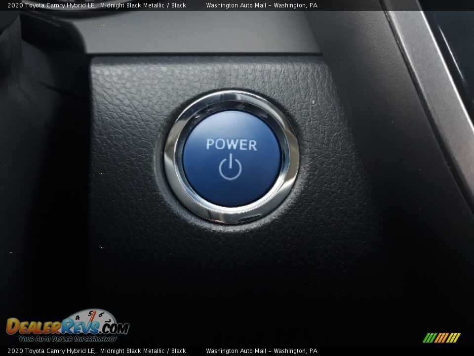 2020 Toyota Camry Hybrid LE Midnight Black Metallic / Black Photo #9