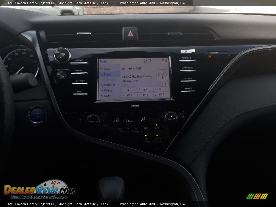 2020 Toyota Camry Hybrid LE Midnight Black Metallic / Black Photo #10