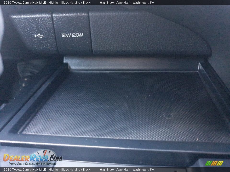 2020 Toyota Camry Hybrid LE Midnight Black Metallic / Black Photo #12