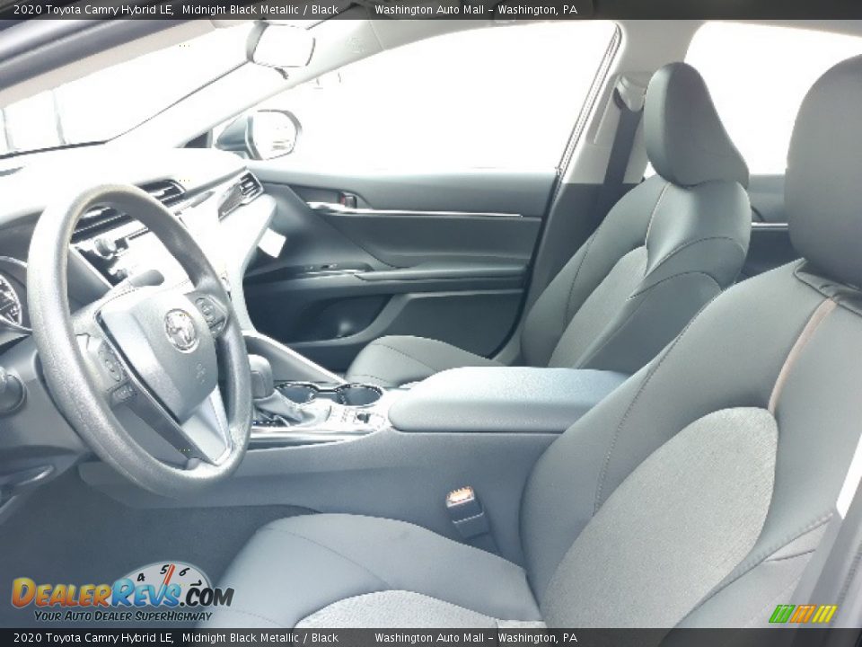2020 Toyota Camry Hybrid LE Midnight Black Metallic / Black Photo #16