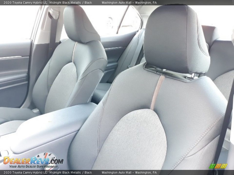 2020 Toyota Camry Hybrid LE Midnight Black Metallic / Black Photo #17