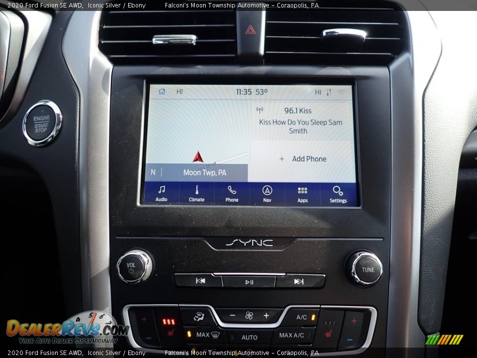 2020 Ford Fusion SE AWD Iconic Silver / Ebony Photo #13