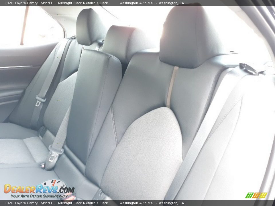 2020 Toyota Camry Hybrid LE Midnight Black Metallic / Black Photo #22