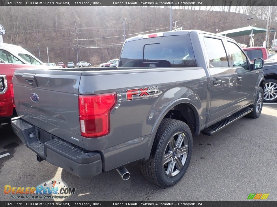 2020 Ford F150 Lariat SuperCrew 4x4 Lead Foot / Black Photo #2