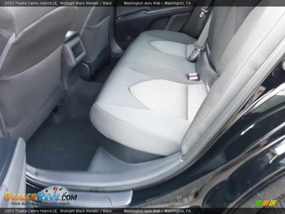 2020 Toyota Camry Hybrid LE Midnight Black Metallic / Black Photo #23