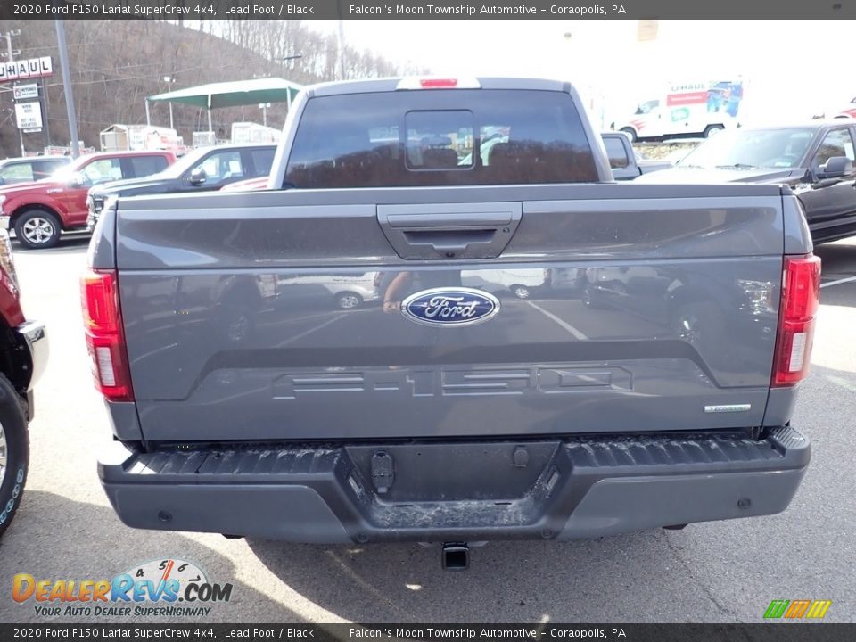 2020 Ford F150 Lariat SuperCrew 4x4 Lead Foot / Black Photo #6