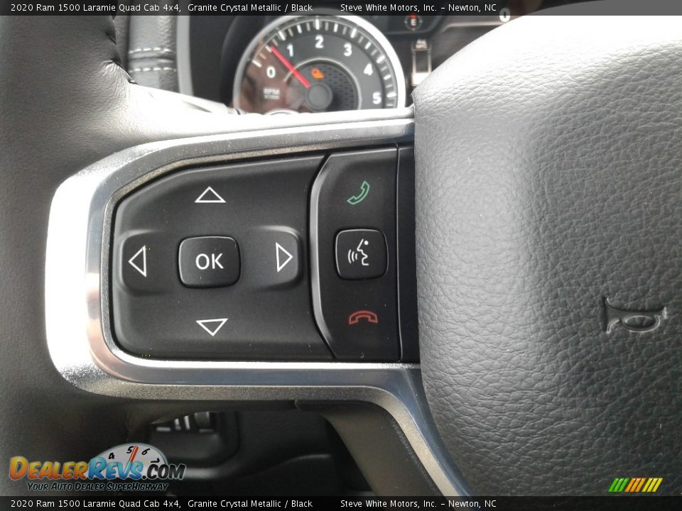 2020 Ram 1500 Laramie Quad Cab 4x4 Steering Wheel Photo #20