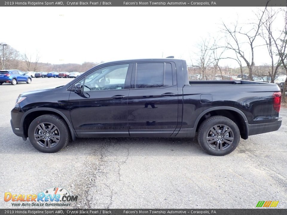 2019 Honda Ridgeline Sport AWD Crystal Black Pearl / Black Photo #2