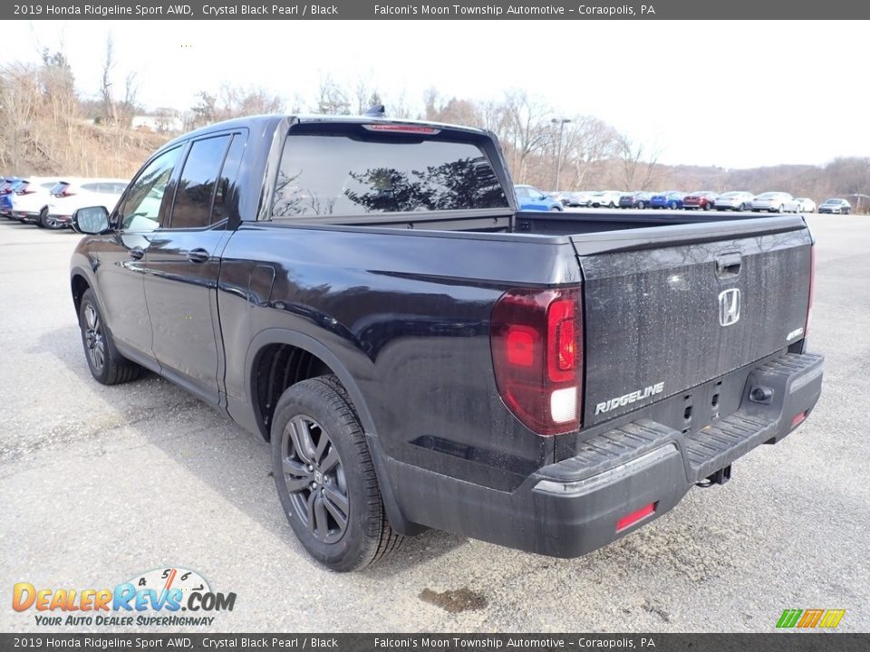 2019 Honda Ridgeline Sport AWD Crystal Black Pearl / Black Photo #3