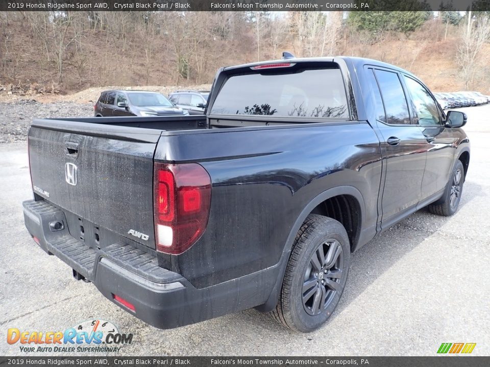 2019 Honda Ridgeline Sport AWD Crystal Black Pearl / Black Photo #4