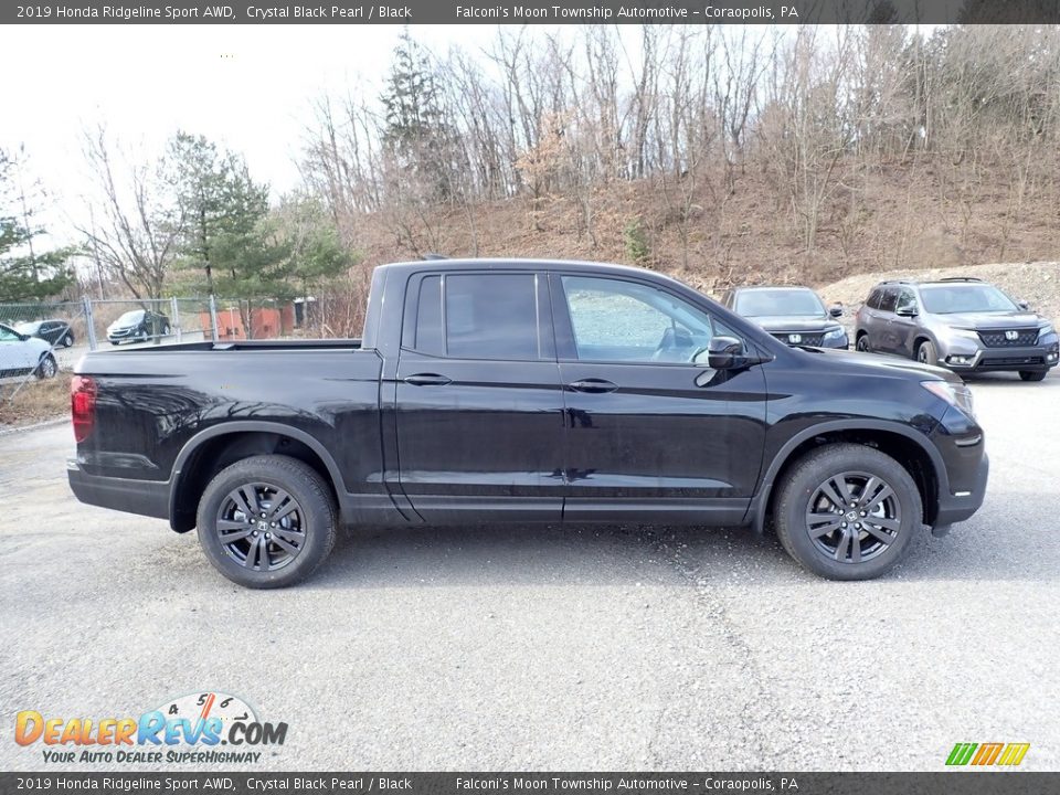 2019 Honda Ridgeline Sport AWD Crystal Black Pearl / Black Photo #5