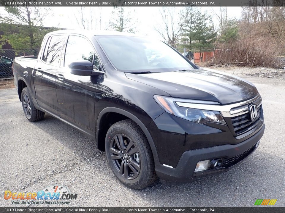 2019 Honda Ridgeline Sport AWD Crystal Black Pearl / Black Photo #6