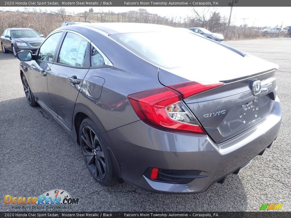 2020 Honda Civic Sport Sedan Modern Steel Metallic / Black Photo #2