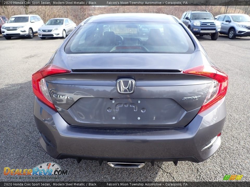 2020 Honda Civic Sport Sedan Modern Steel Metallic / Black Photo #3