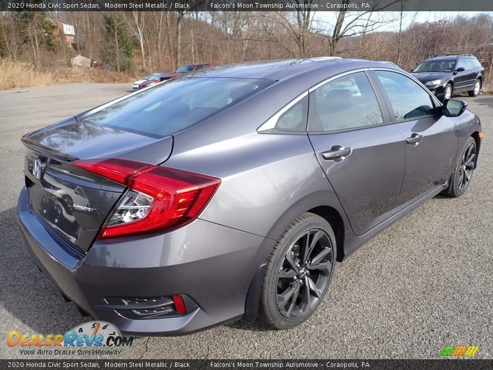 2020 Honda Civic Sport Sedan Modern Steel Metallic / Black Photo #4