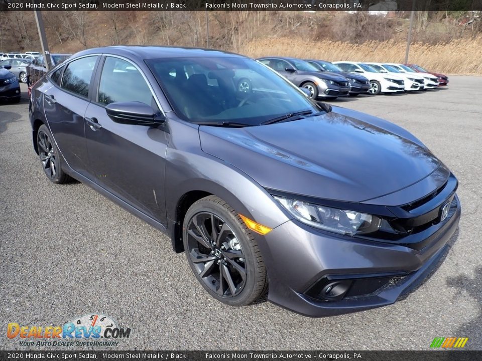 2020 Honda Civic Sport Sedan Modern Steel Metallic / Black Photo #5
