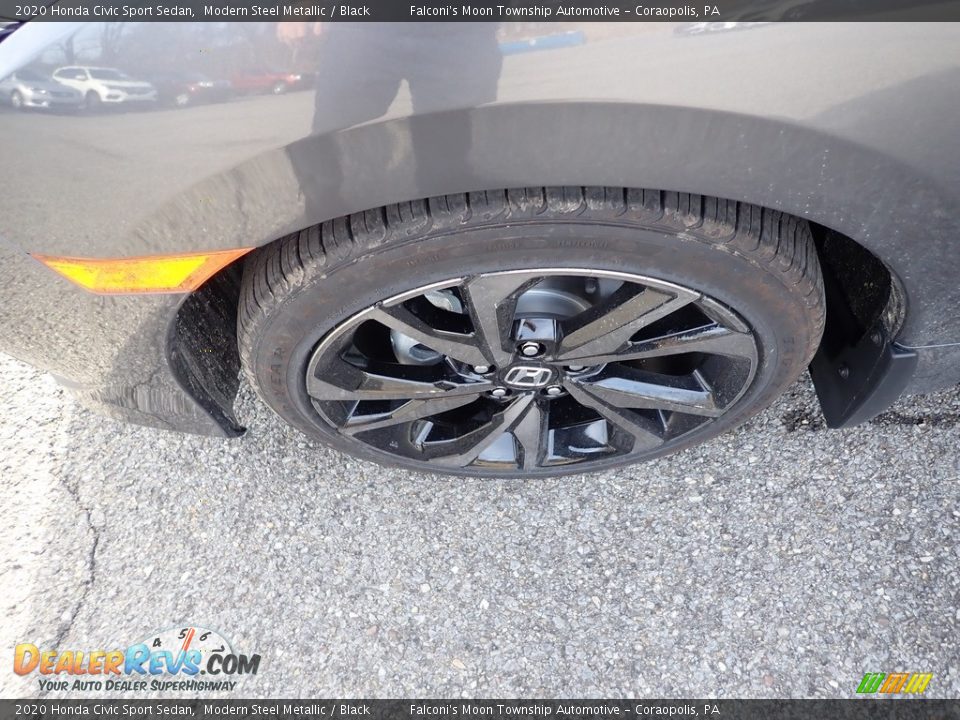 2020 Honda Civic Sport Sedan Modern Steel Metallic / Black Photo #7