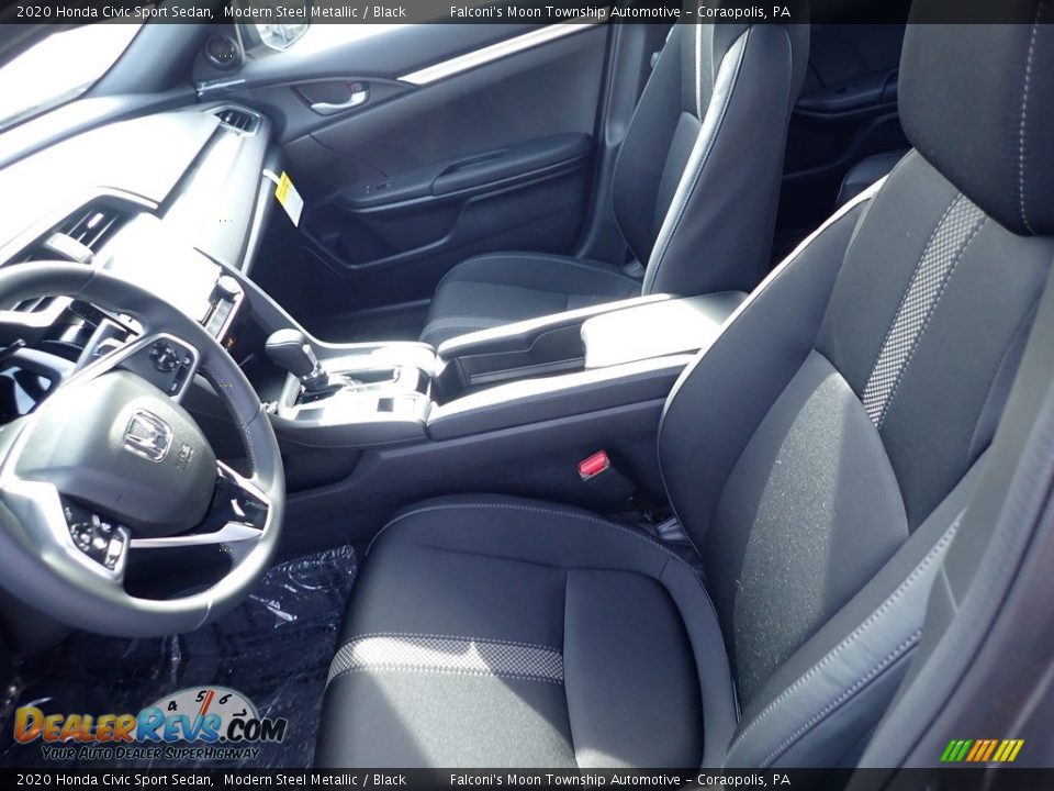 2020 Honda Civic Sport Sedan Modern Steel Metallic / Black Photo #8