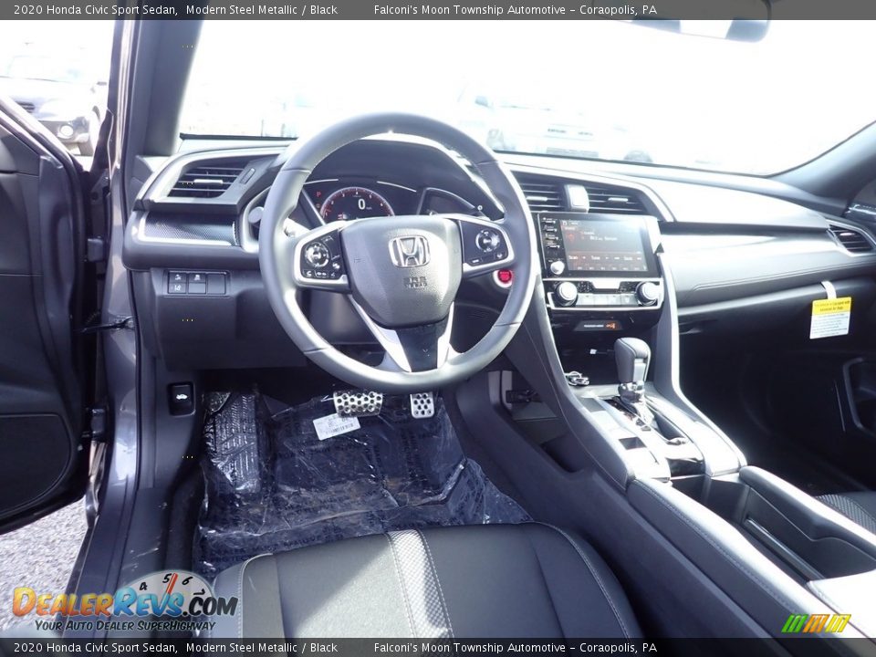 2020 Honda Civic Sport Sedan Modern Steel Metallic / Black Photo #10