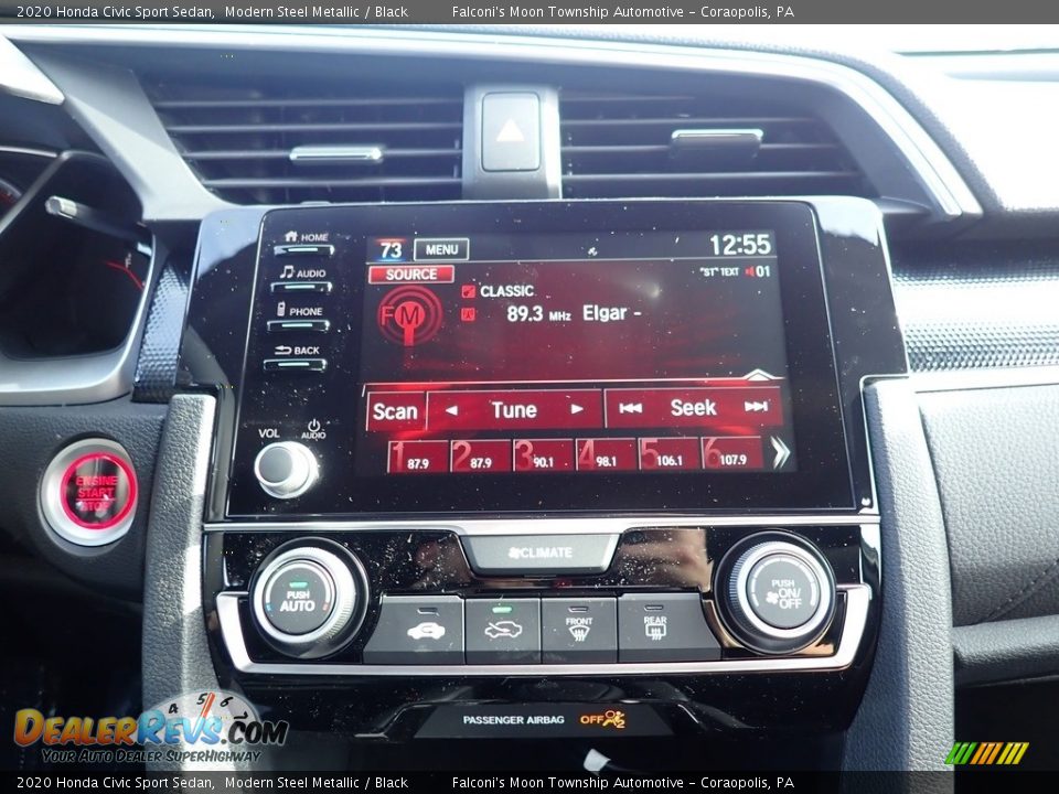 2020 Honda Civic Sport Sedan Modern Steel Metallic / Black Photo #13