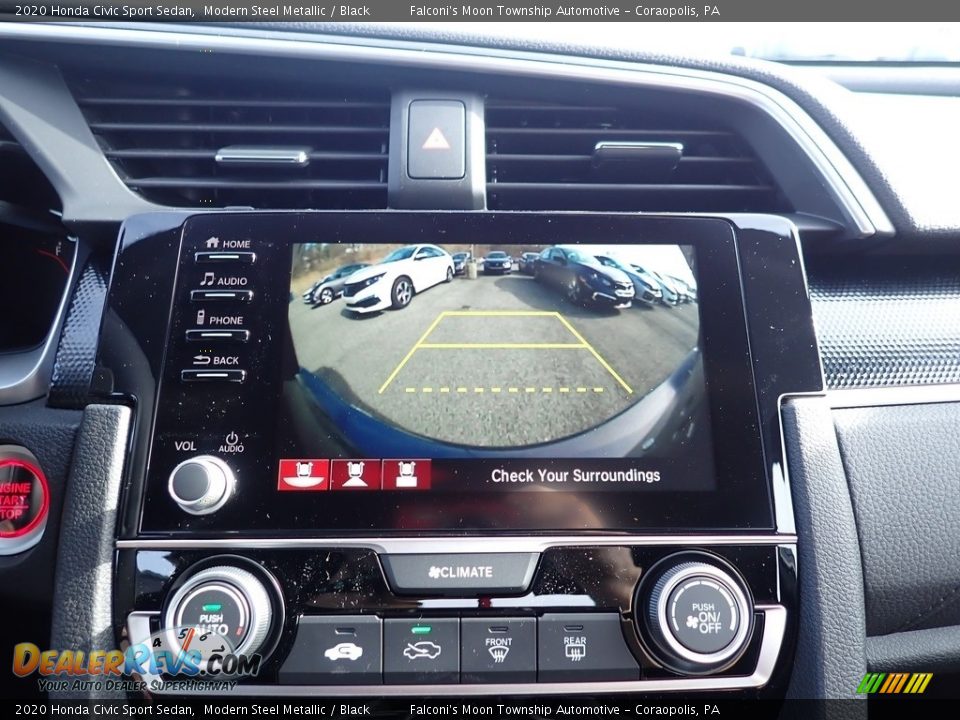 2020 Honda Civic Sport Sedan Modern Steel Metallic / Black Photo #14