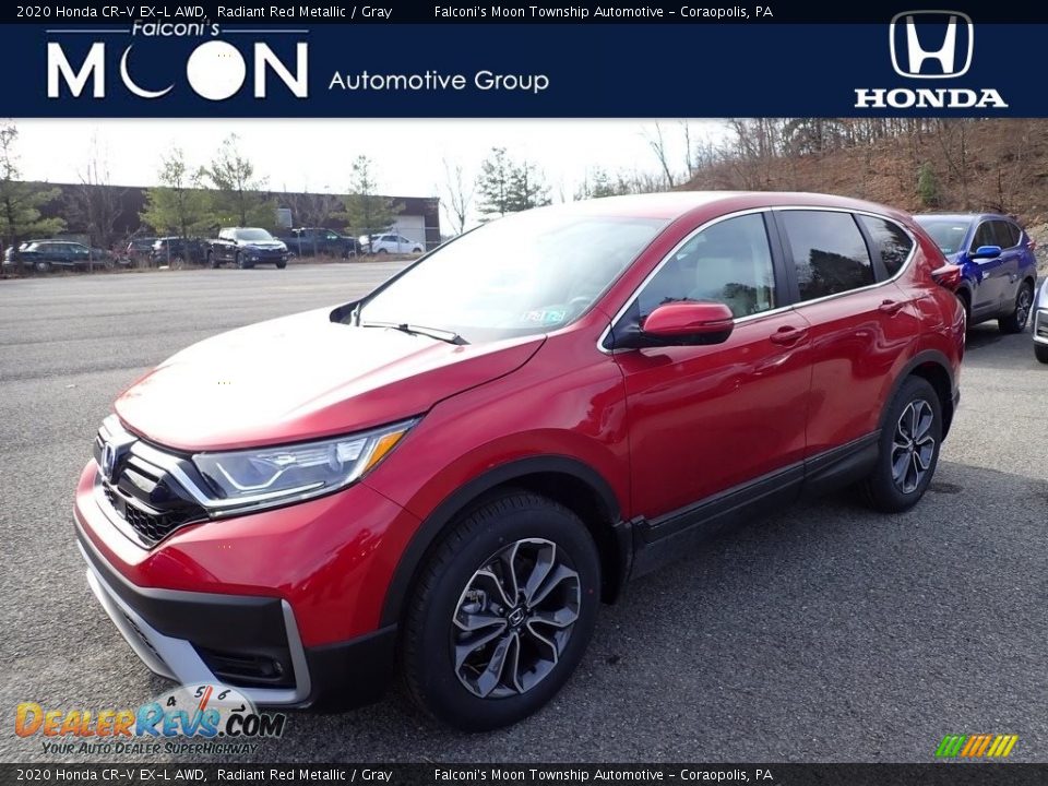 2020 Honda CR-V EX-L AWD Radiant Red Metallic / Gray Photo #1