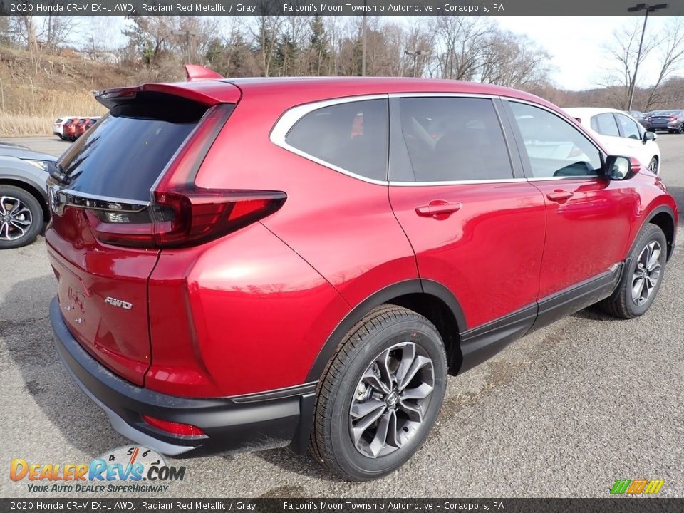 2020 Honda CR-V EX-L AWD Radiant Red Metallic / Gray Photo #4