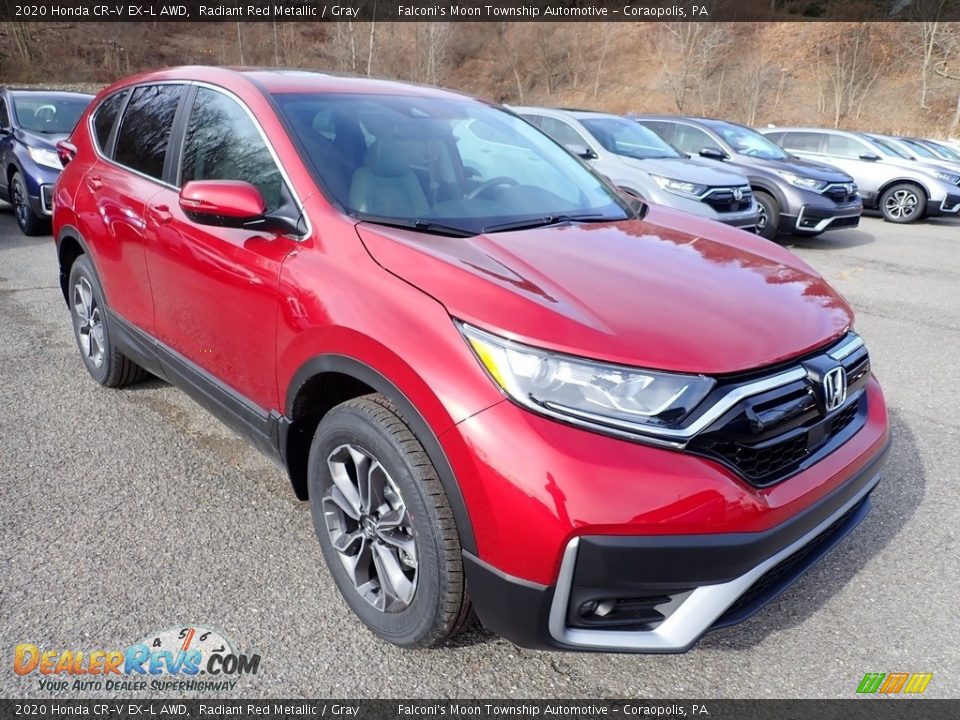 2020 Honda CR-V EX-L AWD Radiant Red Metallic / Gray Photo #5