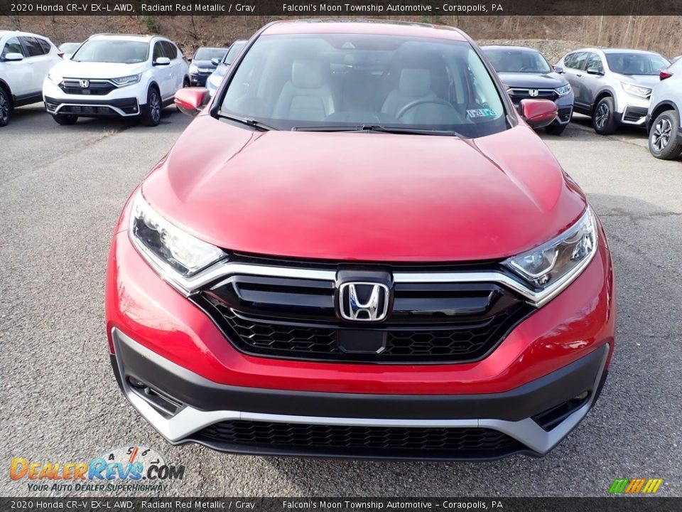 2020 Honda CR-V EX-L AWD Radiant Red Metallic / Gray Photo #6