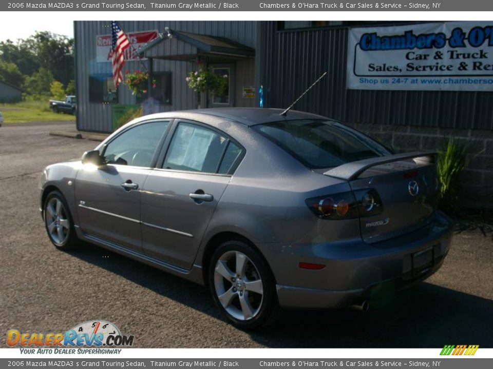 2006 Mazda MAZDA3 s Grand Touring Sedan Titanium Gray Metallic / Black Photo #13