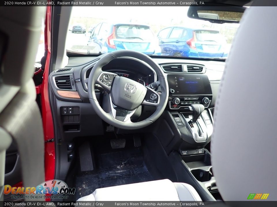 2020 Honda CR-V EX-L AWD Radiant Red Metallic / Gray Photo #10