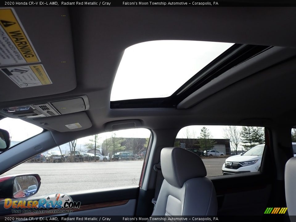 2020 Honda CR-V EX-L AWD Radiant Red Metallic / Gray Photo #13