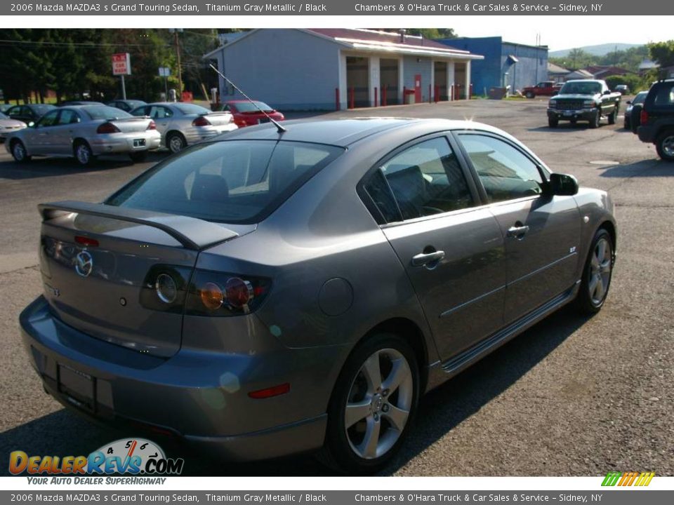 2006 Mazda MAZDA3 s Grand Touring Sedan Titanium Gray Metallic / Black Photo #15