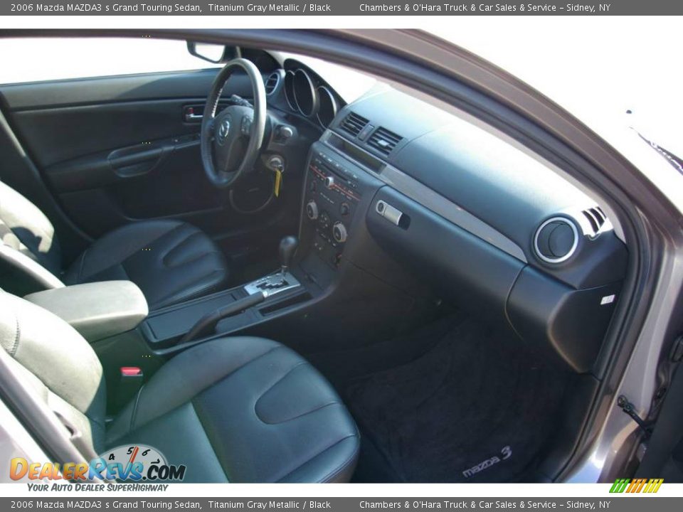 2006 Mazda MAZDA3 s Grand Touring Sedan Titanium Gray Metallic / Black Photo #16